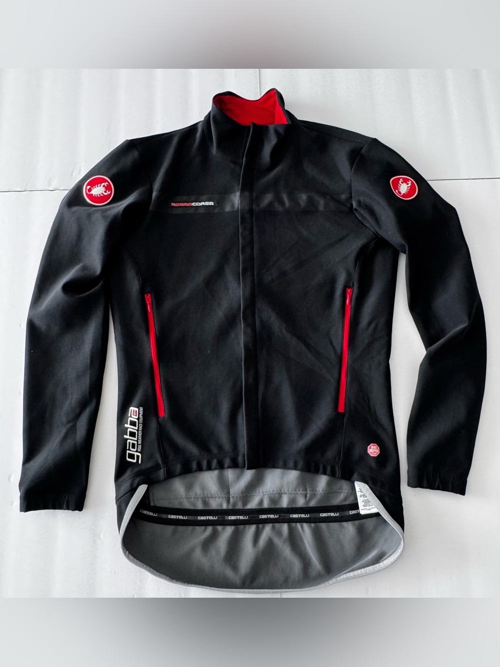Men's Black and Red Performance Cycling Jacket